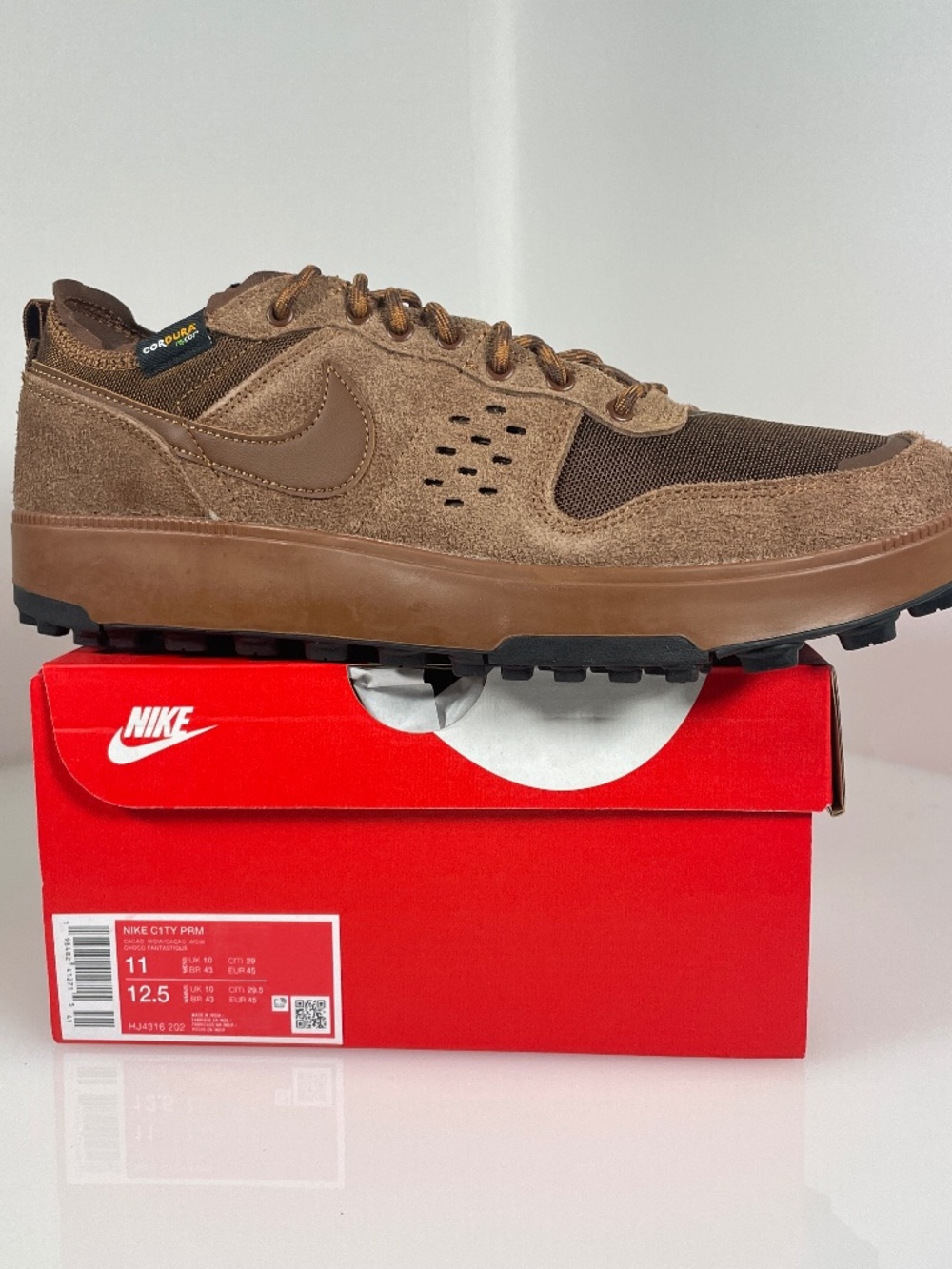 Nike C1ty Premium Cordura Mens Size 11 Cacao Wow Light British Tan HJ4316 202